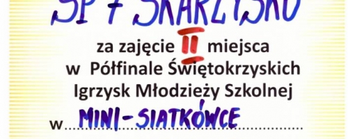 Półfinał Świętokrzyskich Igrzysk Młodzieży Szkolnej w mini siatkówce
